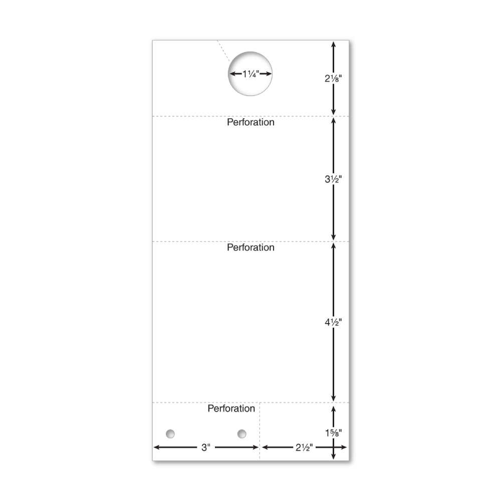 Custom Shiny Adver-tag/post Card Reply Number 5.5x11.75 - Qty. 1 Each - Image 10