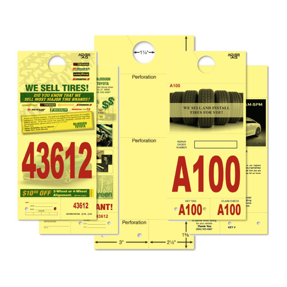 Yellow Standard Stock Reply Number (Custom)