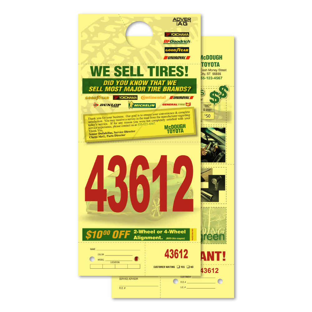 Yellow Standard Stock Reply Number (Custom) - Image 4