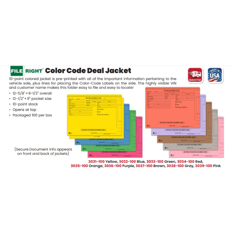 Deal Jacket- Color Code