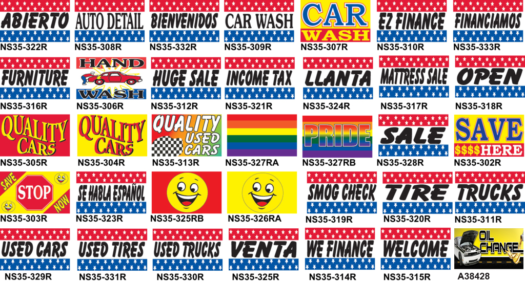 Flags – Message Flags – 3′ X 5′ – Wholesale Auto Dealer Supplies