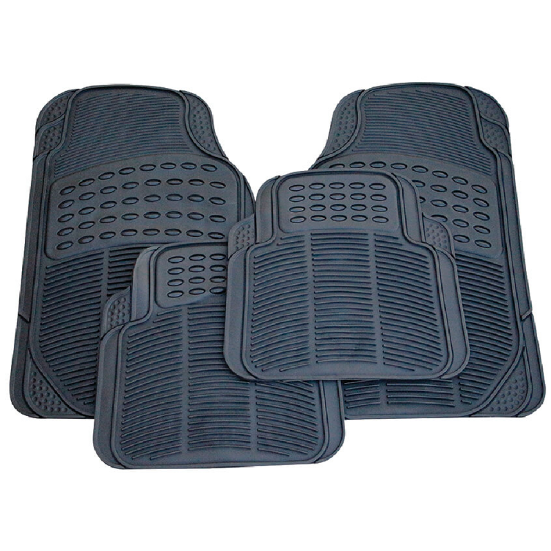 Rubber Floor Mat 4piece Set Black Qty. 1 Wholesale Auto Dealer