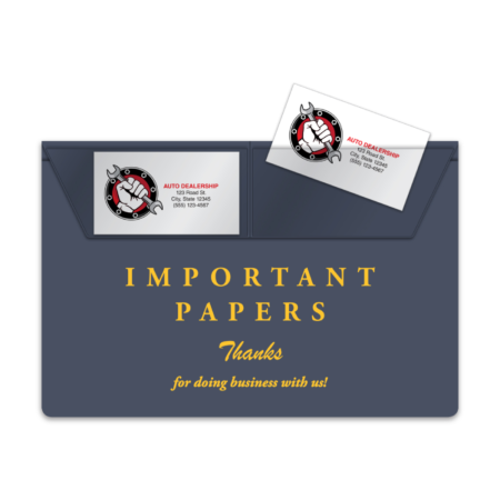 Document Wallets- Stock Vinyl Document Wallets