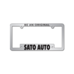 License Plate Frames- Shiny Chrome Faced Economy (Customized) - Image 3