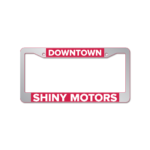 License Plate Frames- Shiny Chrome Faced Premium (Customized) - Image 2