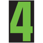 Number Window Stickers- 9½" - Image 7