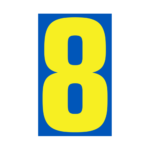 Number Window Stickers- 9½" - Image 33