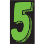 Number Window Stickers- 11½" - Image 13