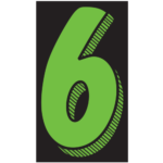 Number Window Stickers- 11½" - Image 12