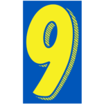 Number Window Stickers- 11½" - Image 34