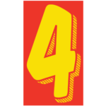 Number Window Stickers- 11½" - Image 3