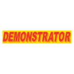 Slogan Window Sticker - Red on Yellow - Image 12