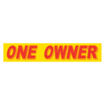 Slogan Window Sticker - Red on Yellow - Image 34