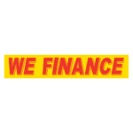 Slogan Window Sticker - Red on Yellow - Image 44