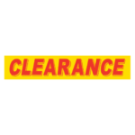 Slogan Window Sticker - Red on Yellow - Image 11