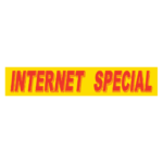 Slogan Window Sticker - Red on Yellow - Image 24