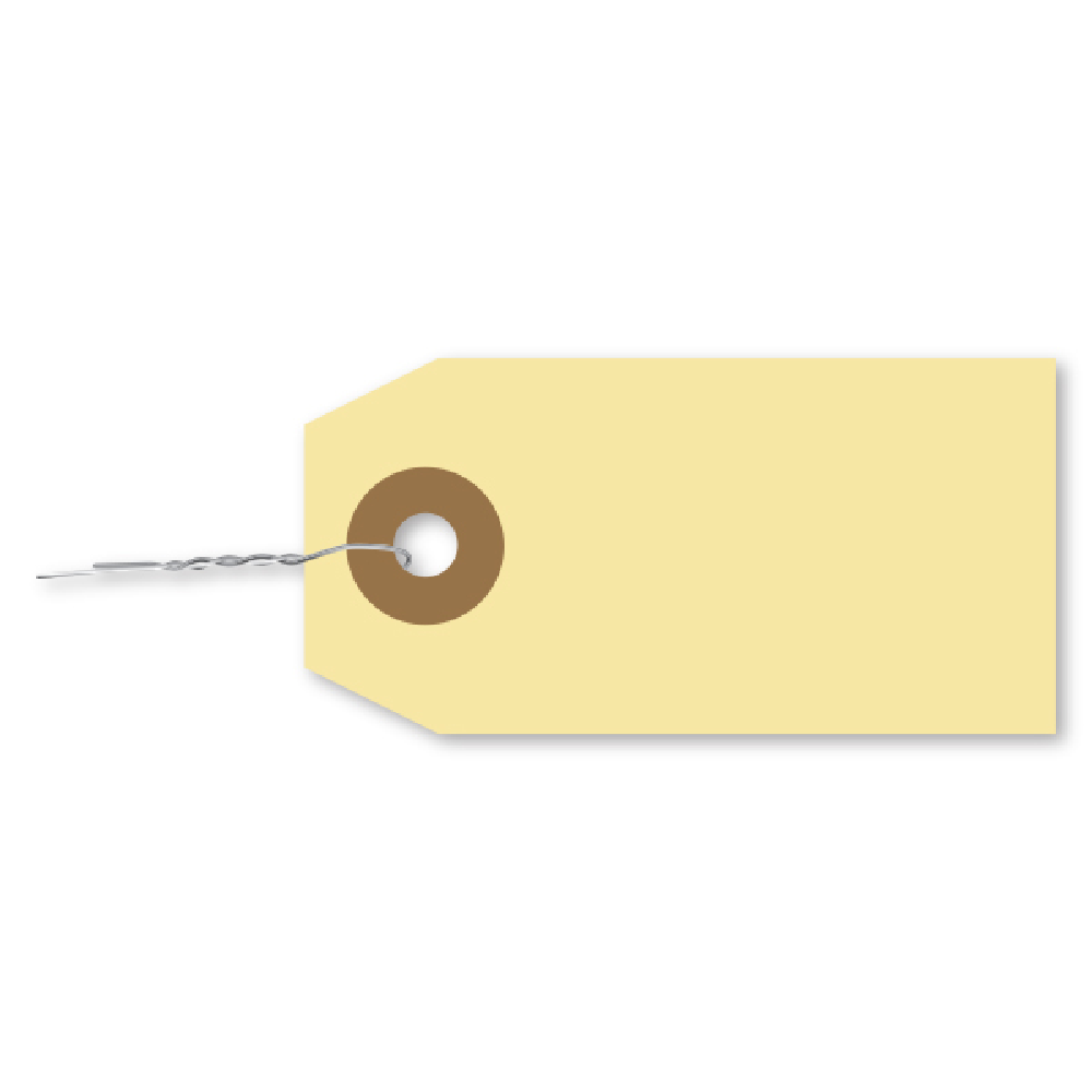 Manila Tags with Wire Inserted- TWW-1 Plain