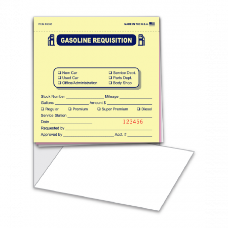 Fuel Requisition Books- (5-1/2" X 5-1/2") Plain/ 3-Part