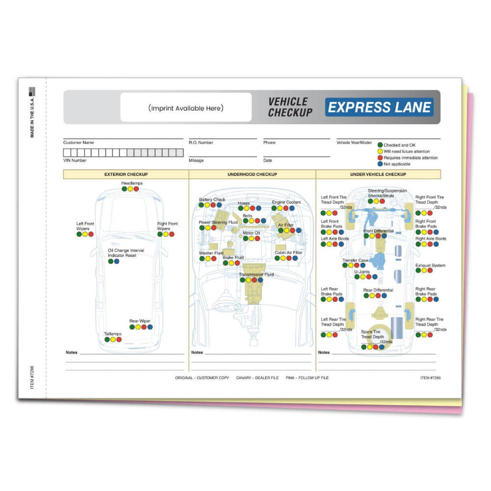 Multi-Point Inspection Generic– Express Lane Imprinted