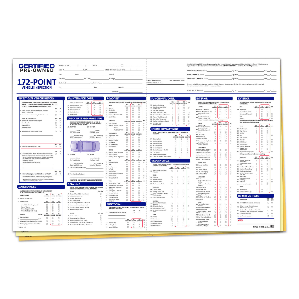 Multi-Point Insp- Certified Pre-Owned- 11" x 17"