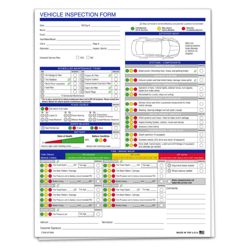 Multi-Point Inspection Generic- Veh Inspctn