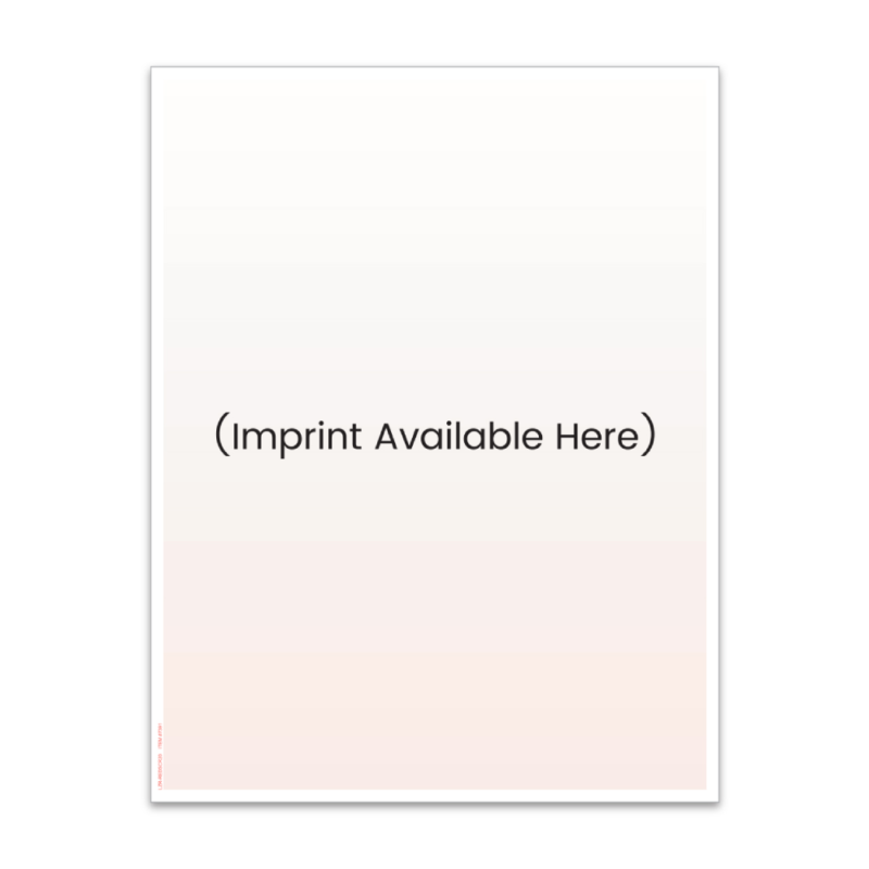 Laser Cut Sheets- 1 Color- Red/ Blue Screen- Imprinted & Custom - Image 4