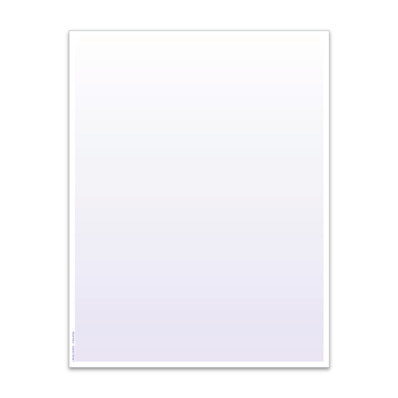 Laser Cut Sheets- 1 Color- Red/ Blue Screen- Plain - Image 3