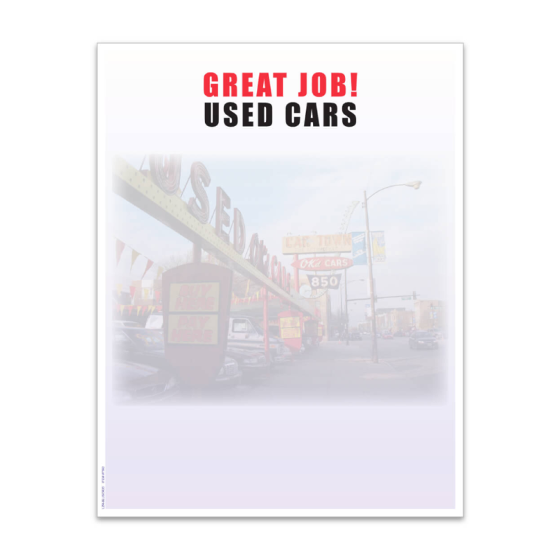 Laser Cut Sheets- 1 Color- Red/ Blue Screen- Imprinted & Custom - Image 3