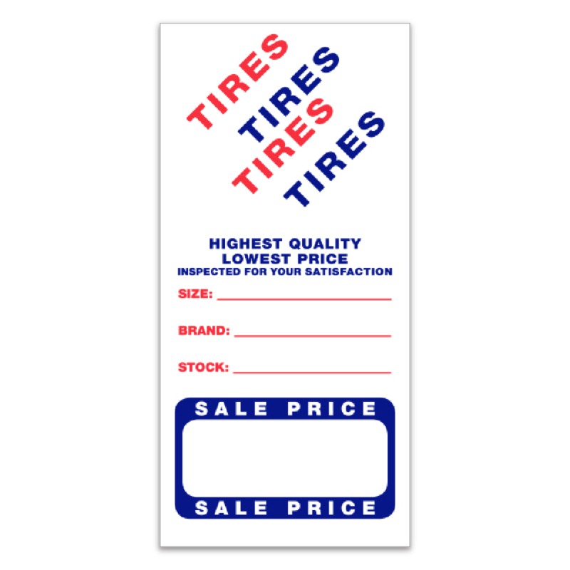 Tire Advertising Labels