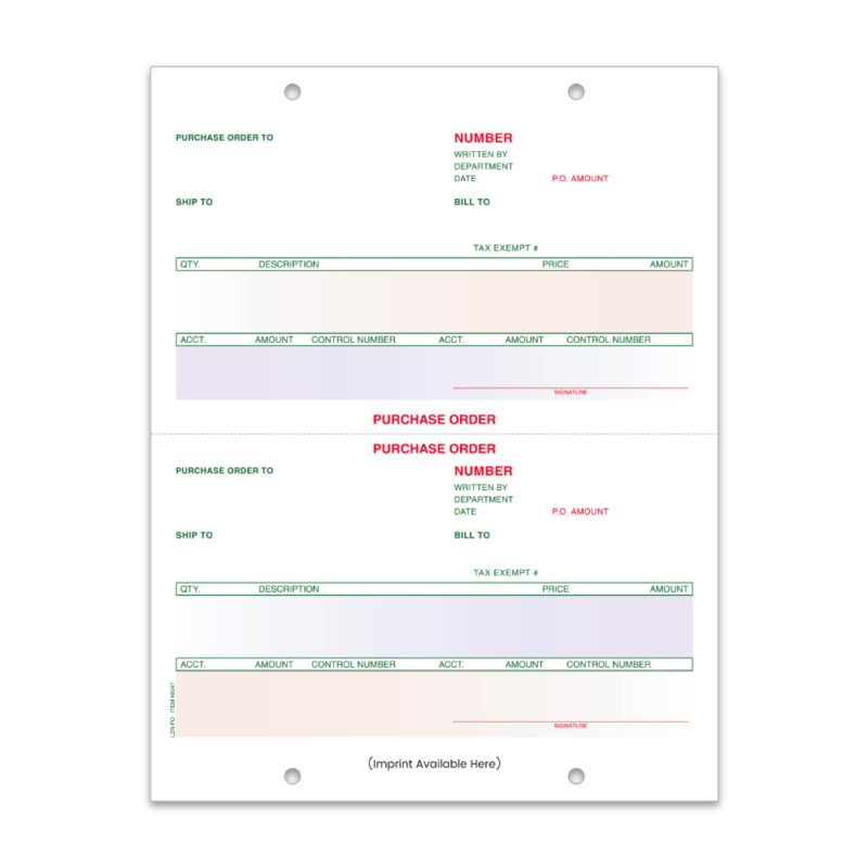 Laser Cash Receipt /Purchase Order- Imprinted - Image 3