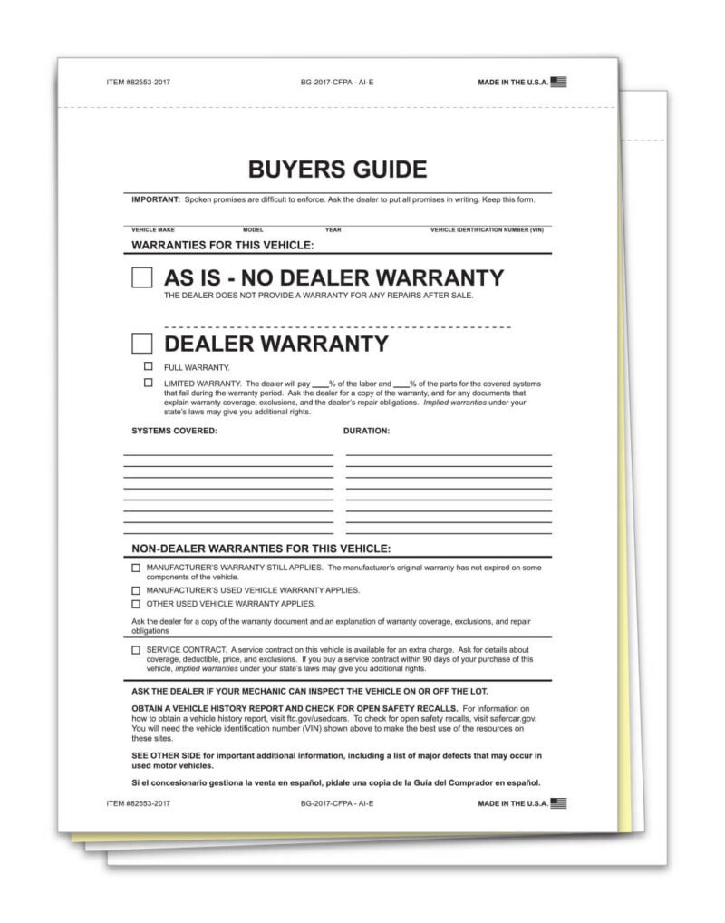 Buyers Guide- Combo- 3 Part - Peel n Seal