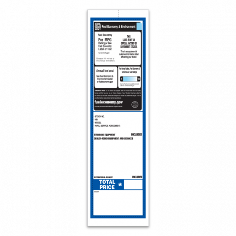 Addendum Stickers Custom- (Adhesive) – Wholesale Auto Dealer Supplies