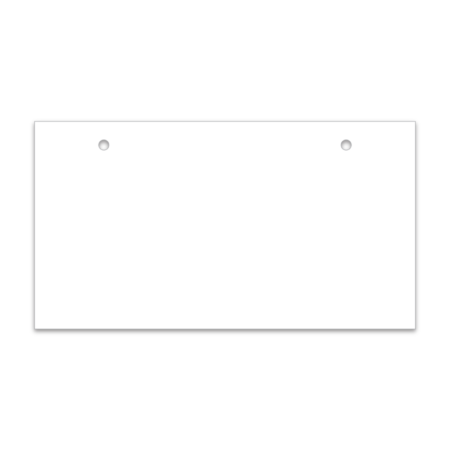Temp Tag- Heavy Duty Coated Paper with Holes- Plain