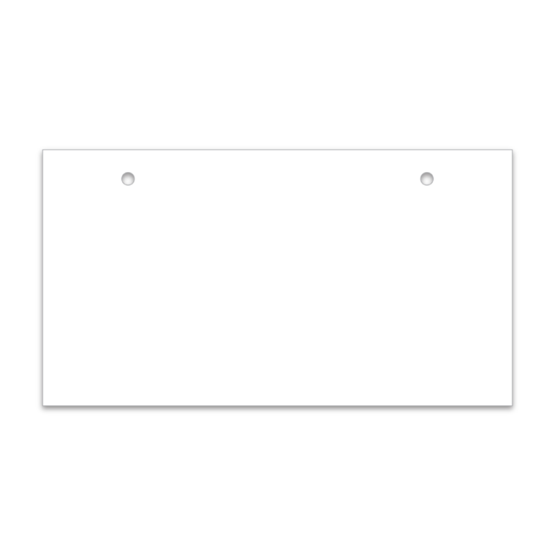 Temp Tag- Heavy Duty Coated Paper with Holes- Plain