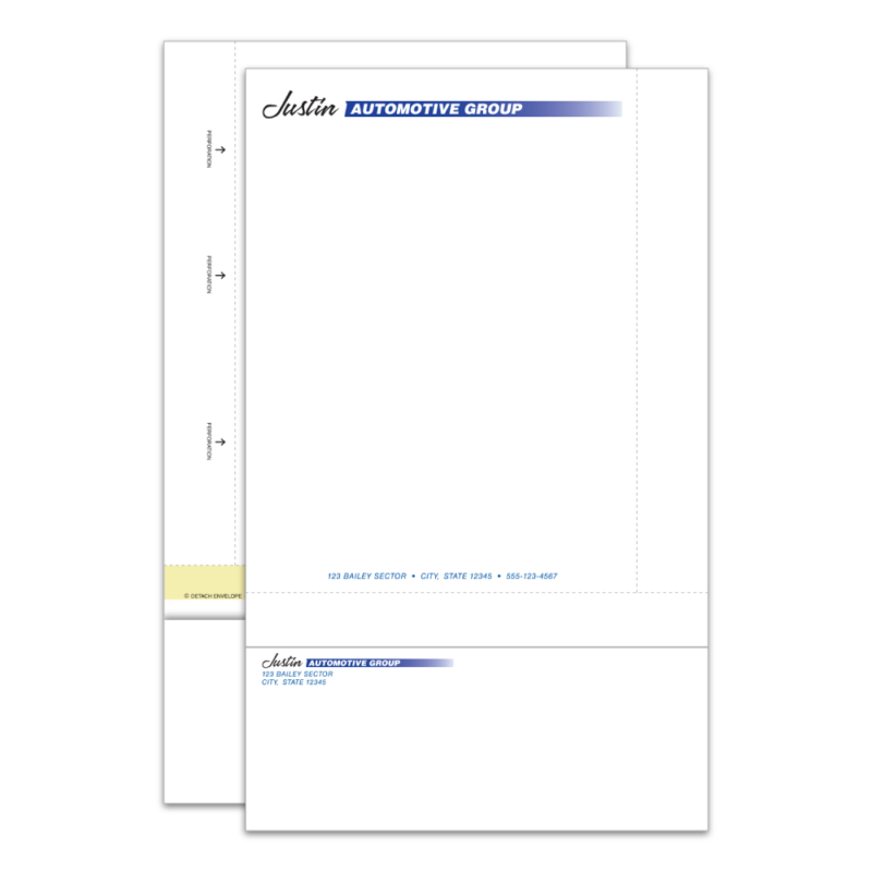 Combination Letterhead/Envelope- Imprinted & Custom - Image 2