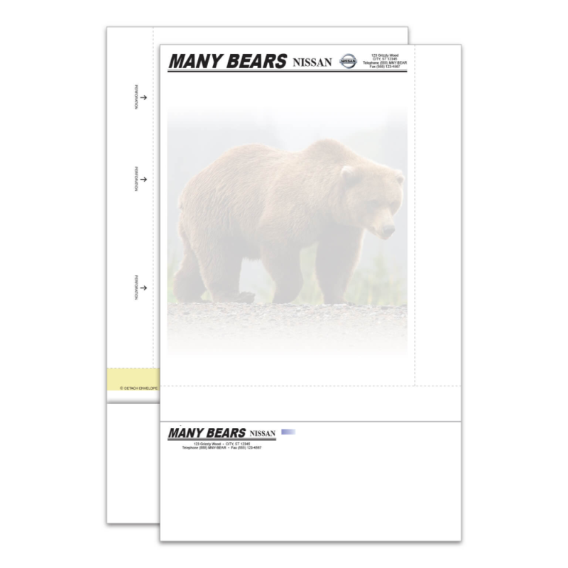 Combination Letterhead/Envelope- Imprinted & Custom - Image 3