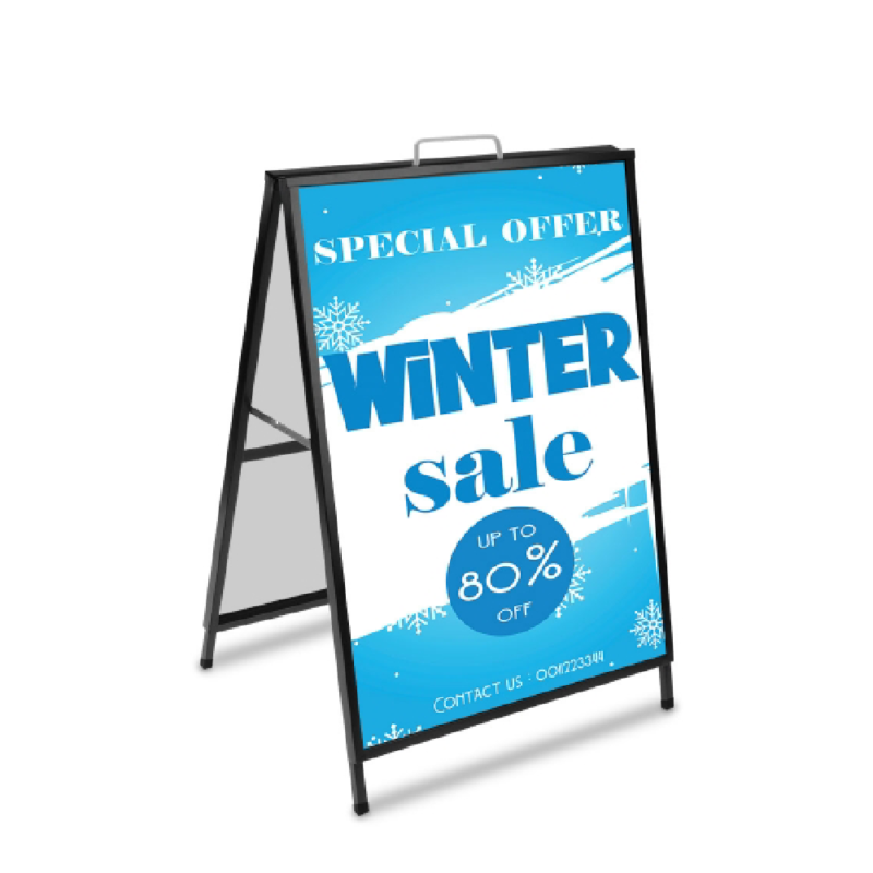 Sidewalk Sign / Metal A Frame Sign (Custom Print)