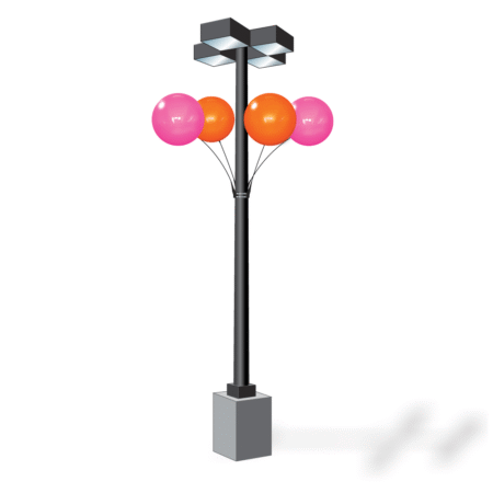 Reusable Balloon H - DuraBalloon® Light Pole Kit - 4 Pack (We have specials for Dunkin too)