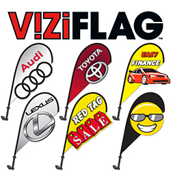 Clip On Paddle Flag - 3d