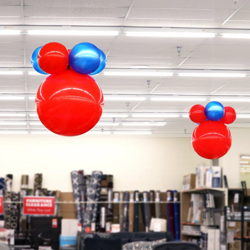 Hanging Balloon Kits-PermaShine® 6-Balloon Bud Kit with 18" Big Balloon