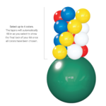 Hanging Balloon Kits-PermaShine® 4-Layer Ceiling Balloon Column Kit - Image 3